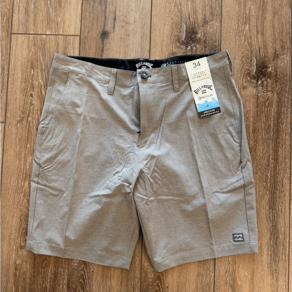 Billabong Gray Shorts-CrossFire Hybrid